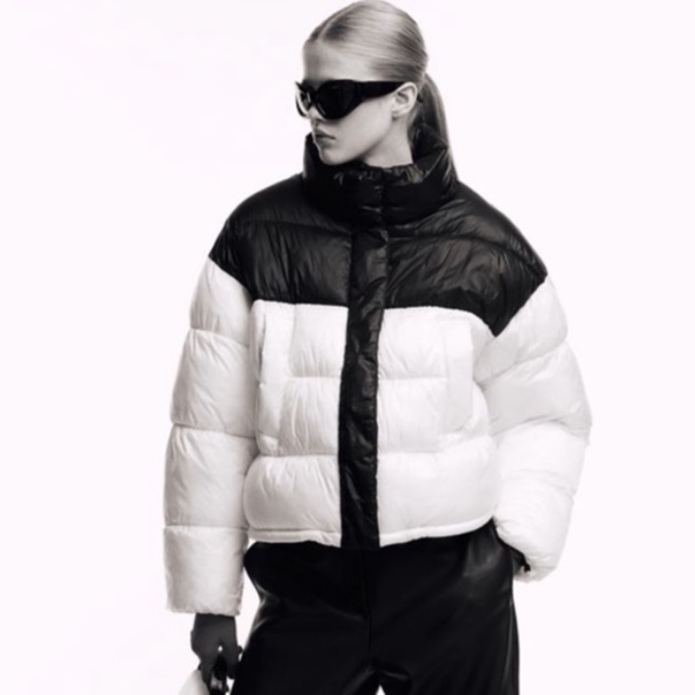 Brand New Black & White puffer jacket
